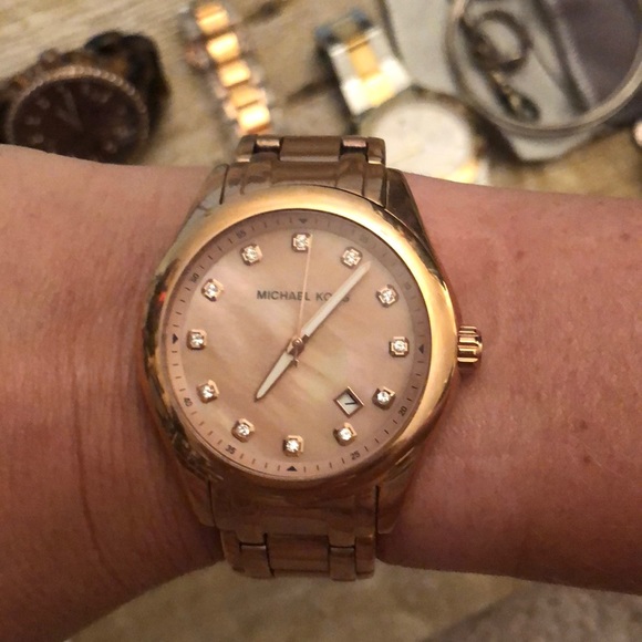Michael Kors Jewelry - 100% authentic rose gold Michael Kors watch